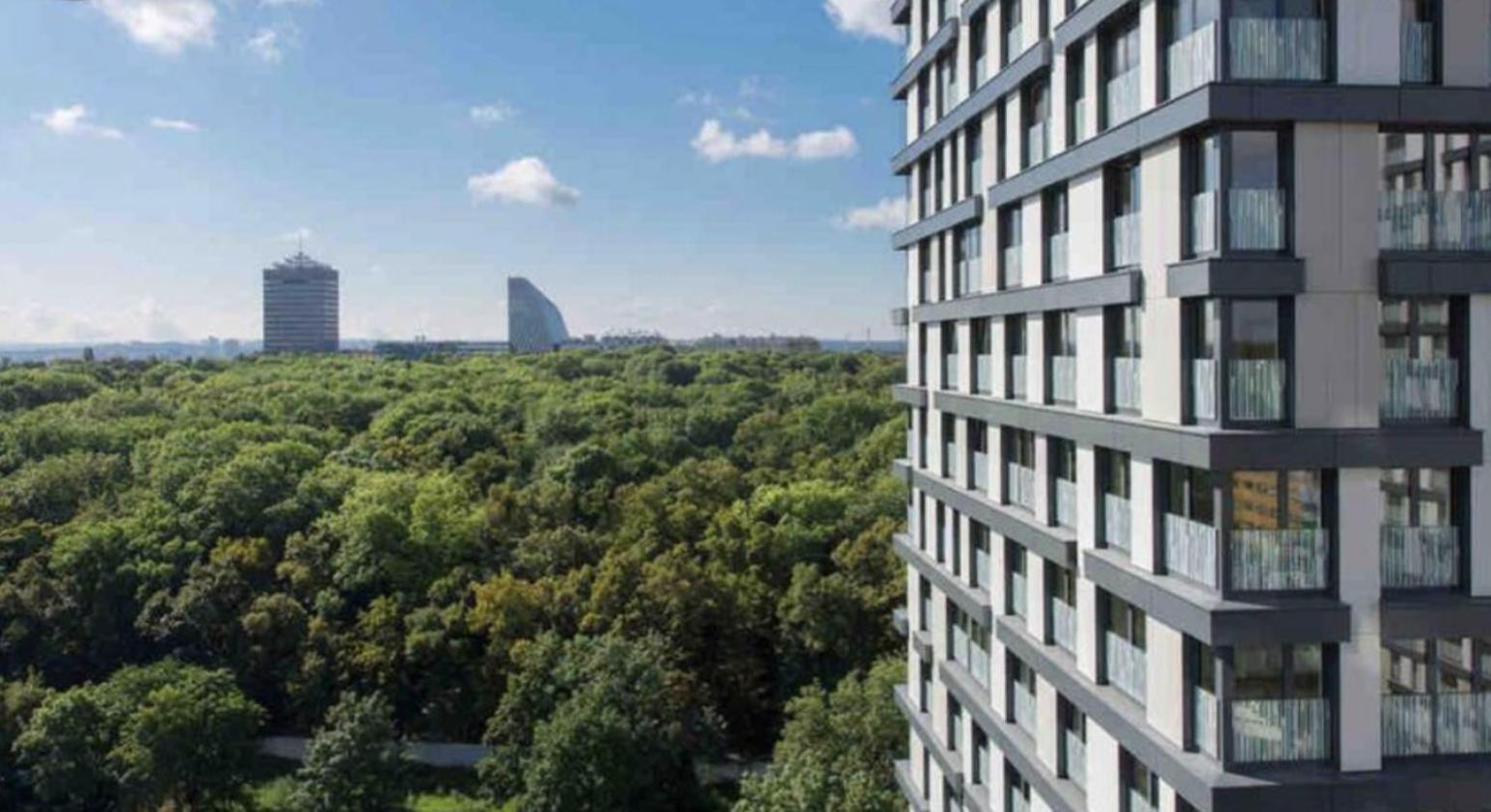 Residence Garden Tower - Parking Prag Exteriör bild